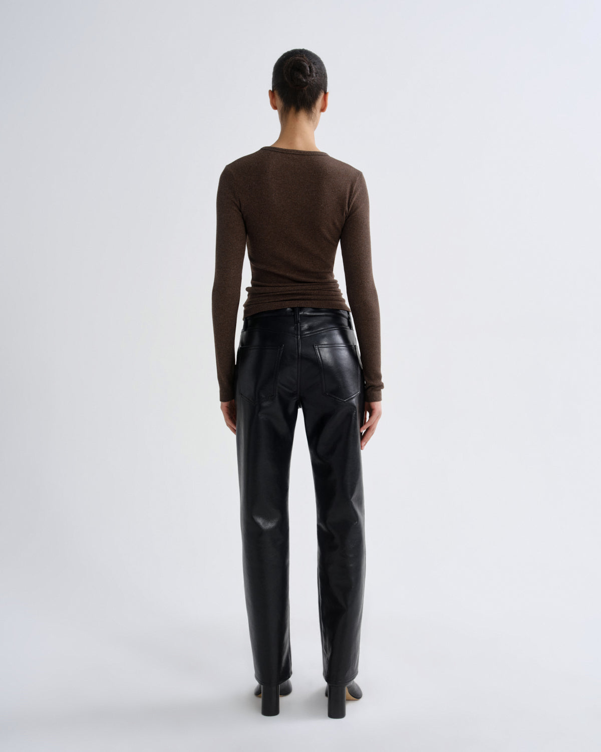 agolde-lana-jean-lederhose-detox-schwarz-straight image 2