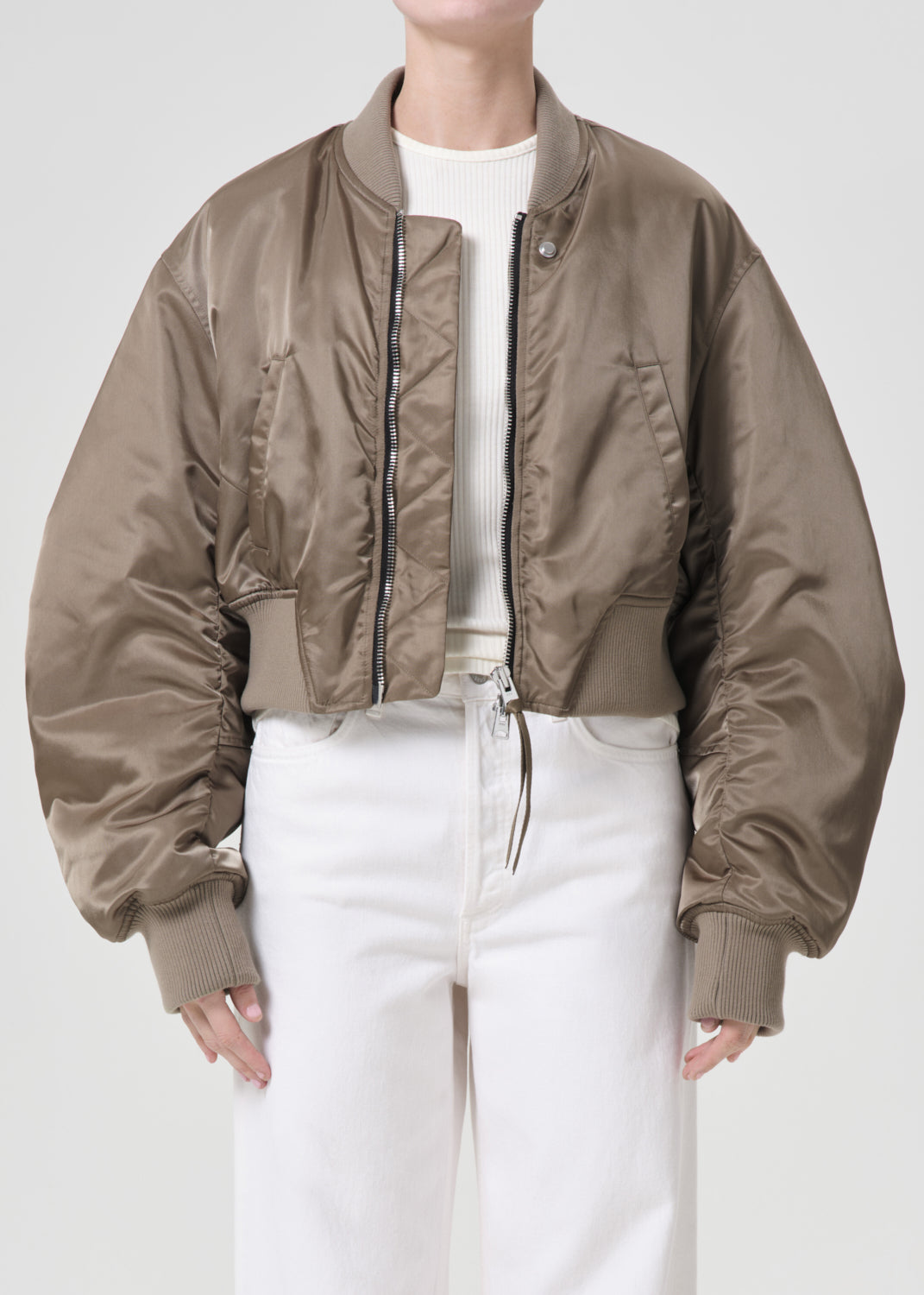 agolde-jett-bomberjacke-sage-recyceltes-nylon image 1