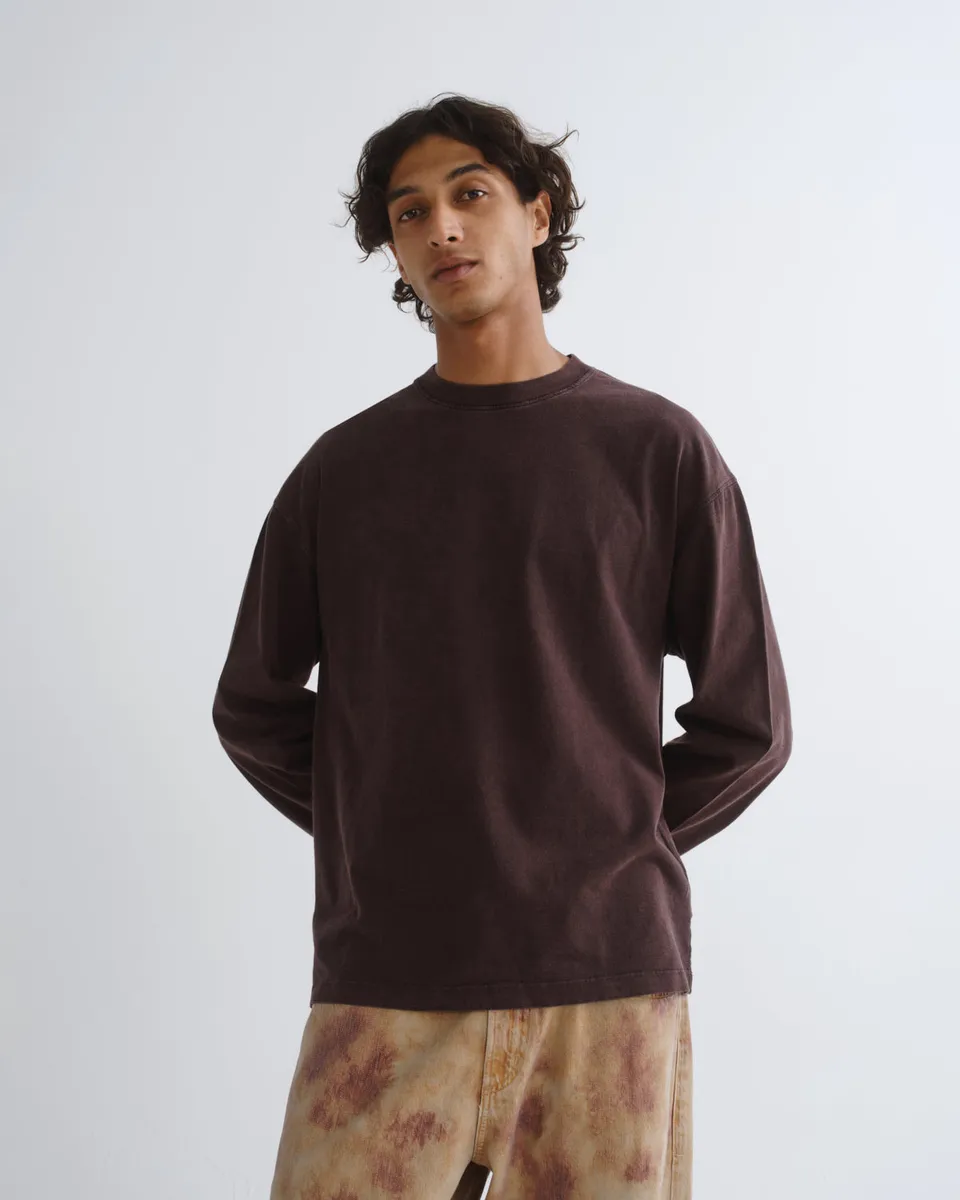 agolde-asha-mock-neck-longsleeve-mocha-braun image 1