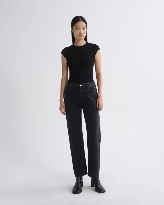agolde-90-s-pinch-waist-straight-jeans-vanta-schwarz image 1