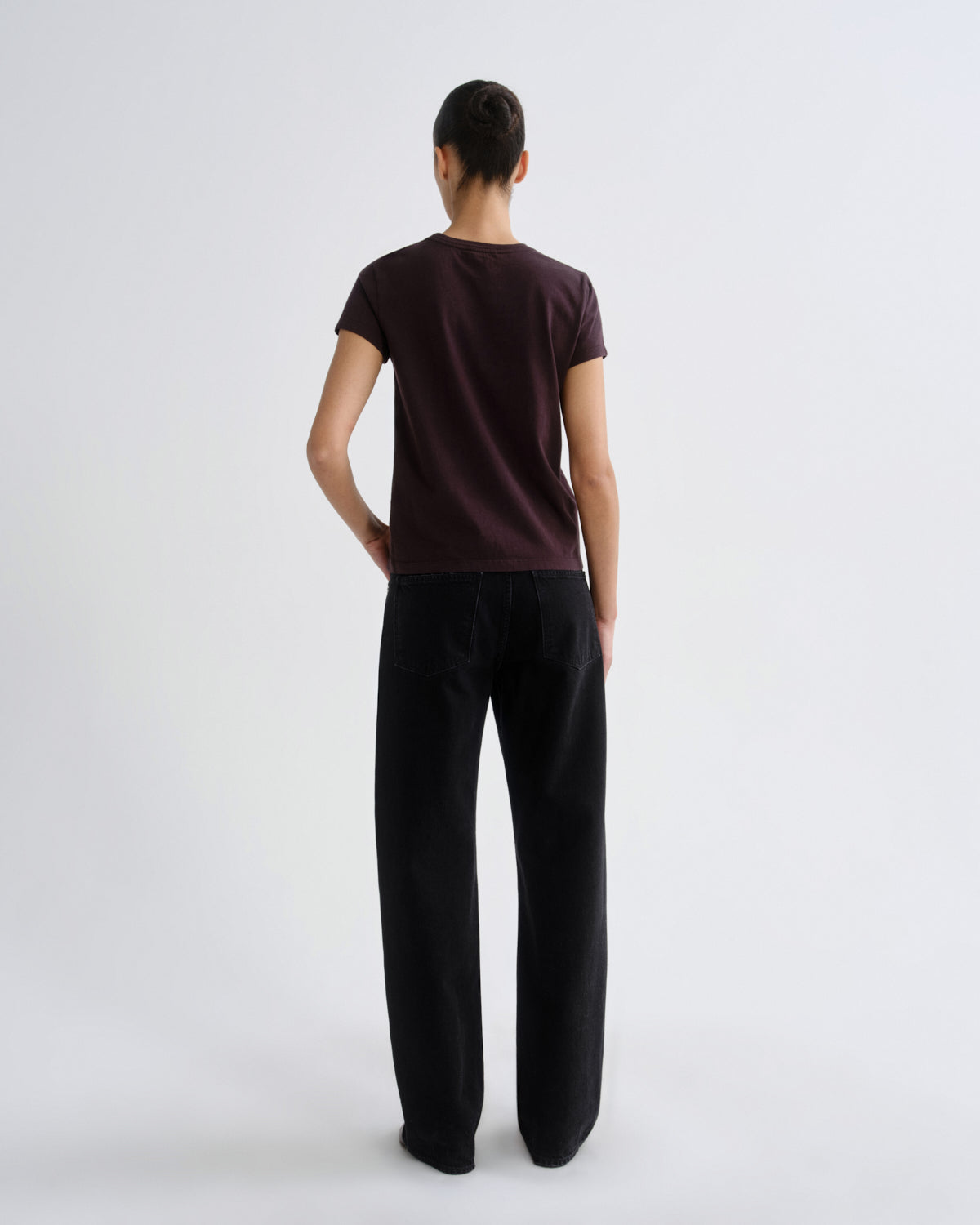 agolde-long-line-adine-tee-t-shirt-eggplant-bio-baumwolle image 2