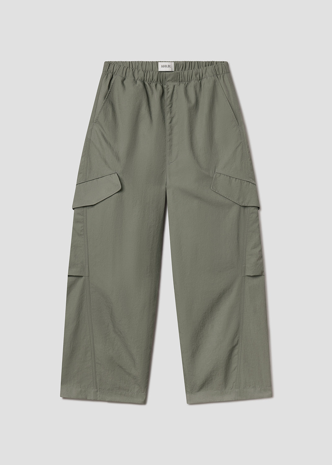 agolde-whitcomb-pant-cargohose-millstone-grau-nylon image 5