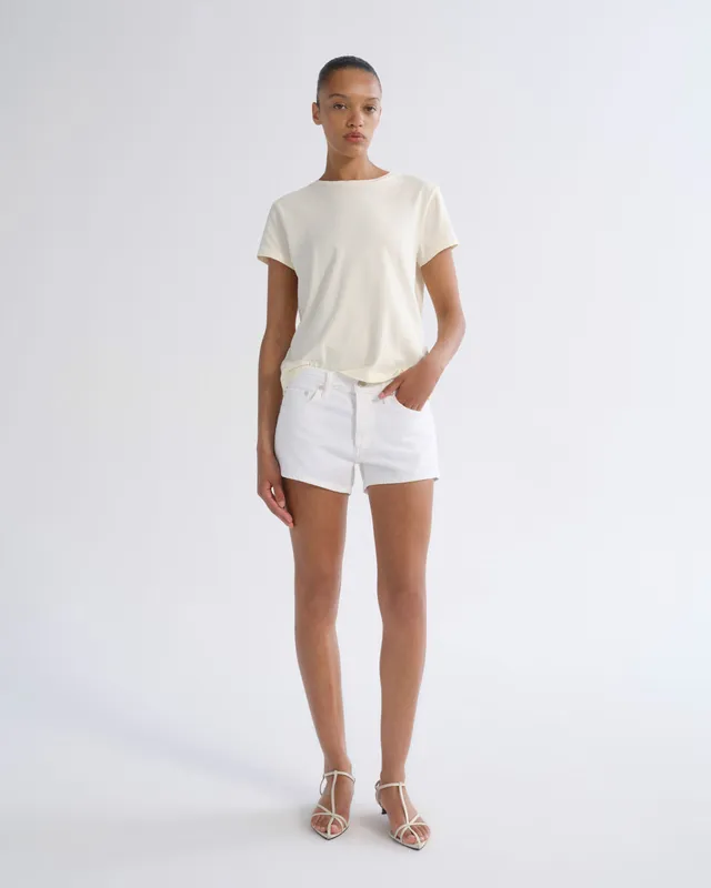 agolde-parker-short-damen-shorts-wei-marshmallow-low-rise image 1