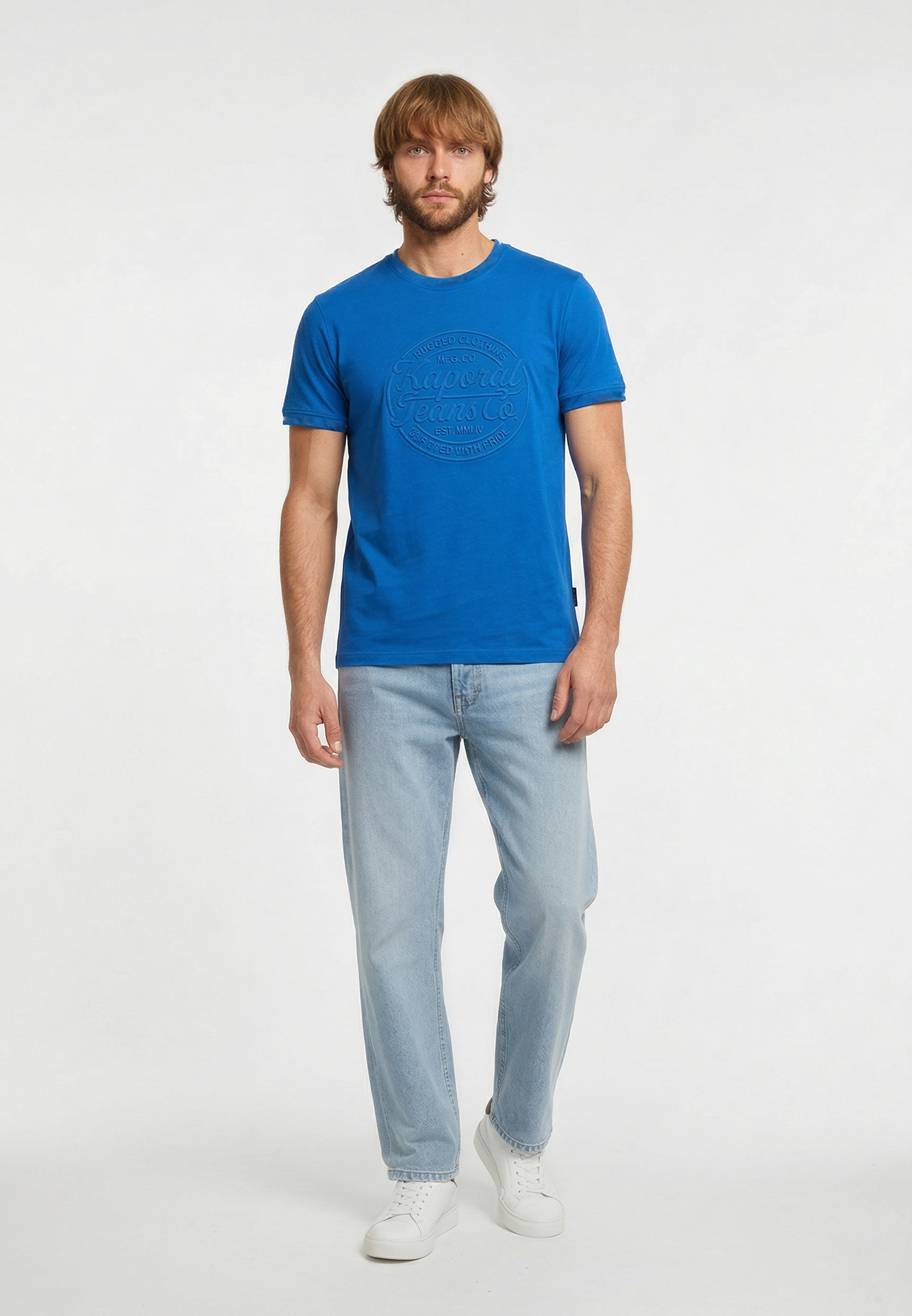 kaporal-kraft-t-shirt-blau-herren-baumwolle image 2