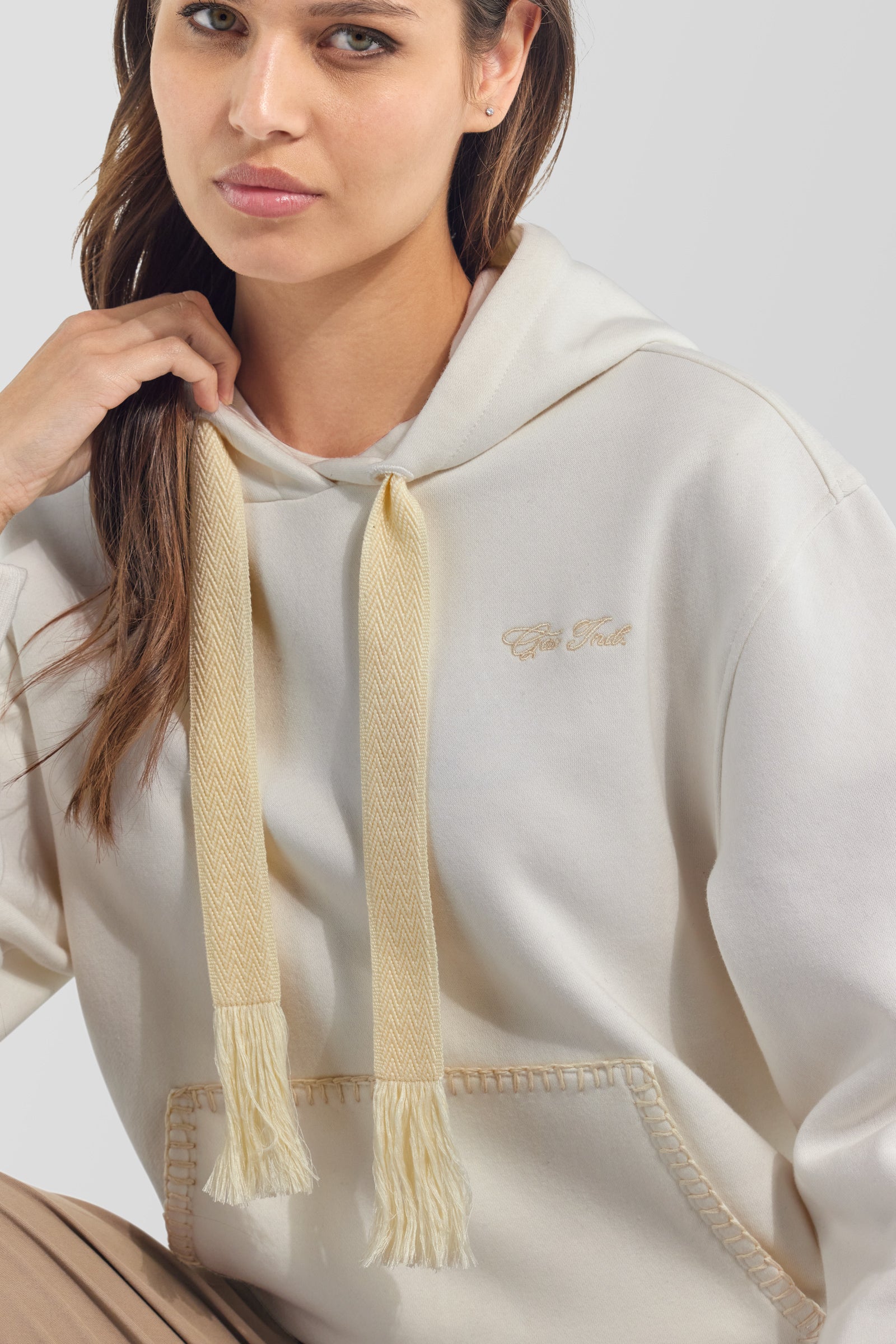 gas-jaden-pocket-hood-1029-hoodie-damen-baumwollmix image 3