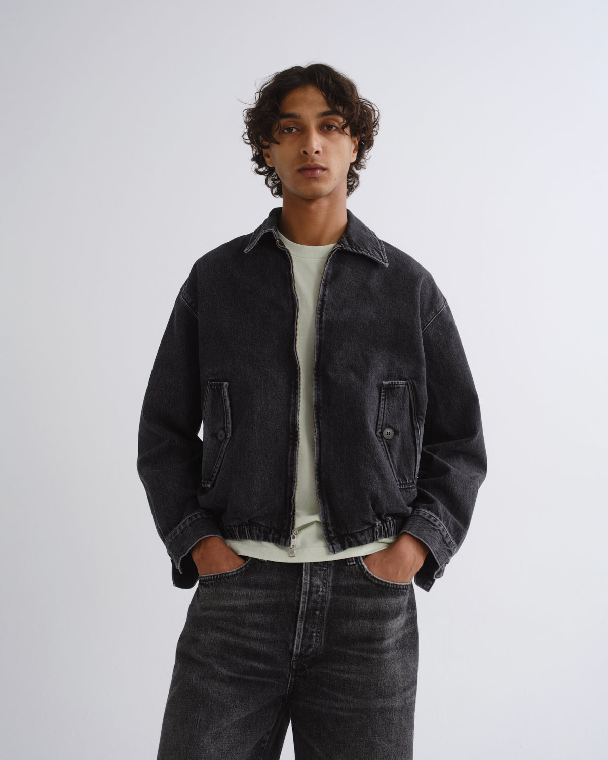 agolde-torres-jacket-jeansjacke-brampton-washed-black-herren image 1