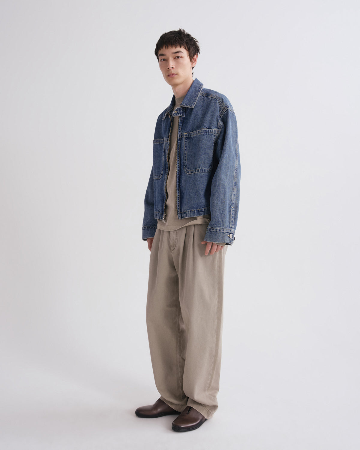agolde-slater-trouser-herren-wicker-grau-bundfalte-twill image 3