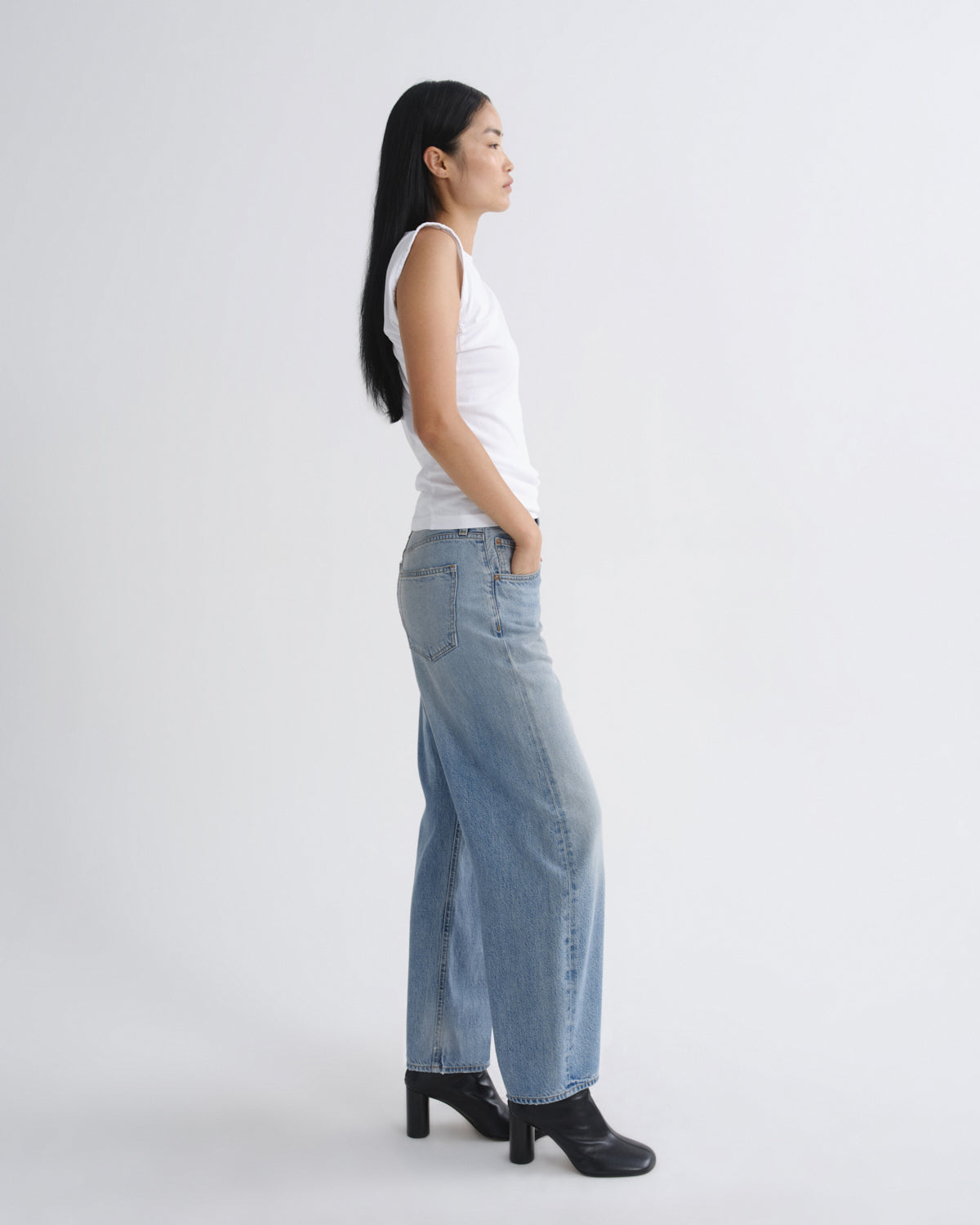 agolde-beth-tee-damen-t-shirt-wei-bio-baumwolle image 3