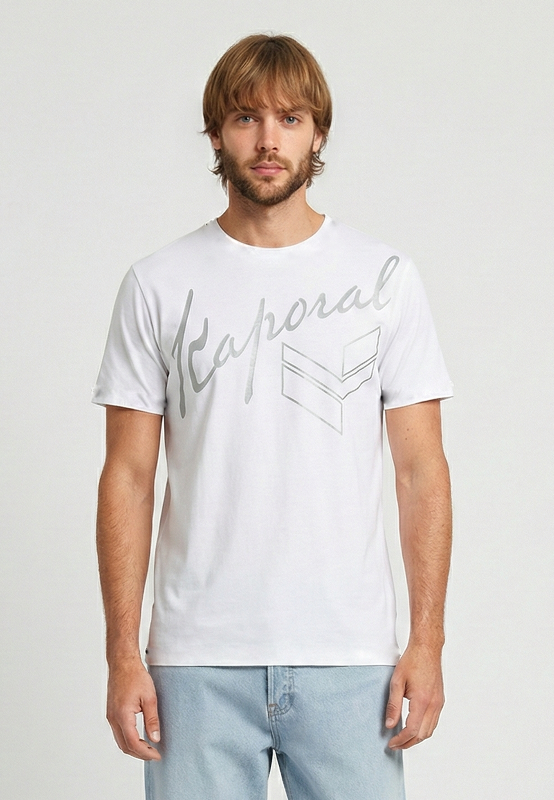 kaporal-kulan-t-shirt-herren-wei-baumwolle image 1