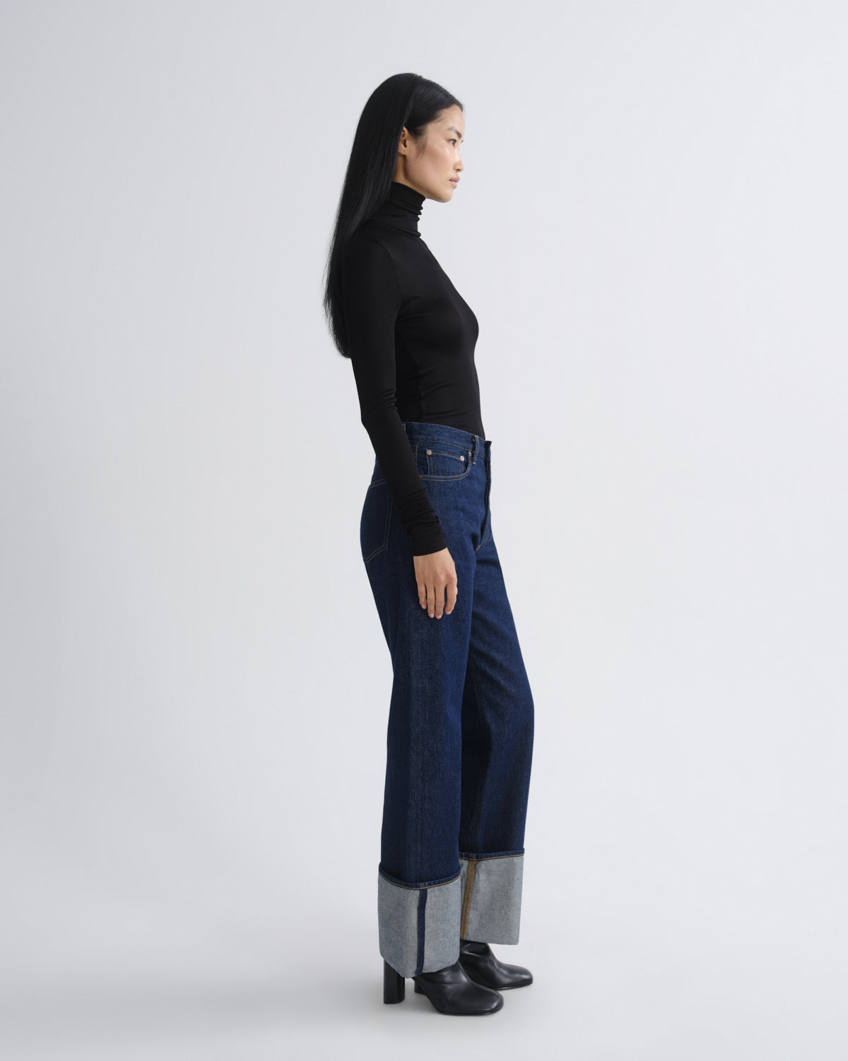 agolde-caryle-turtleneck-rollkragen-schwarz-damen image 3
