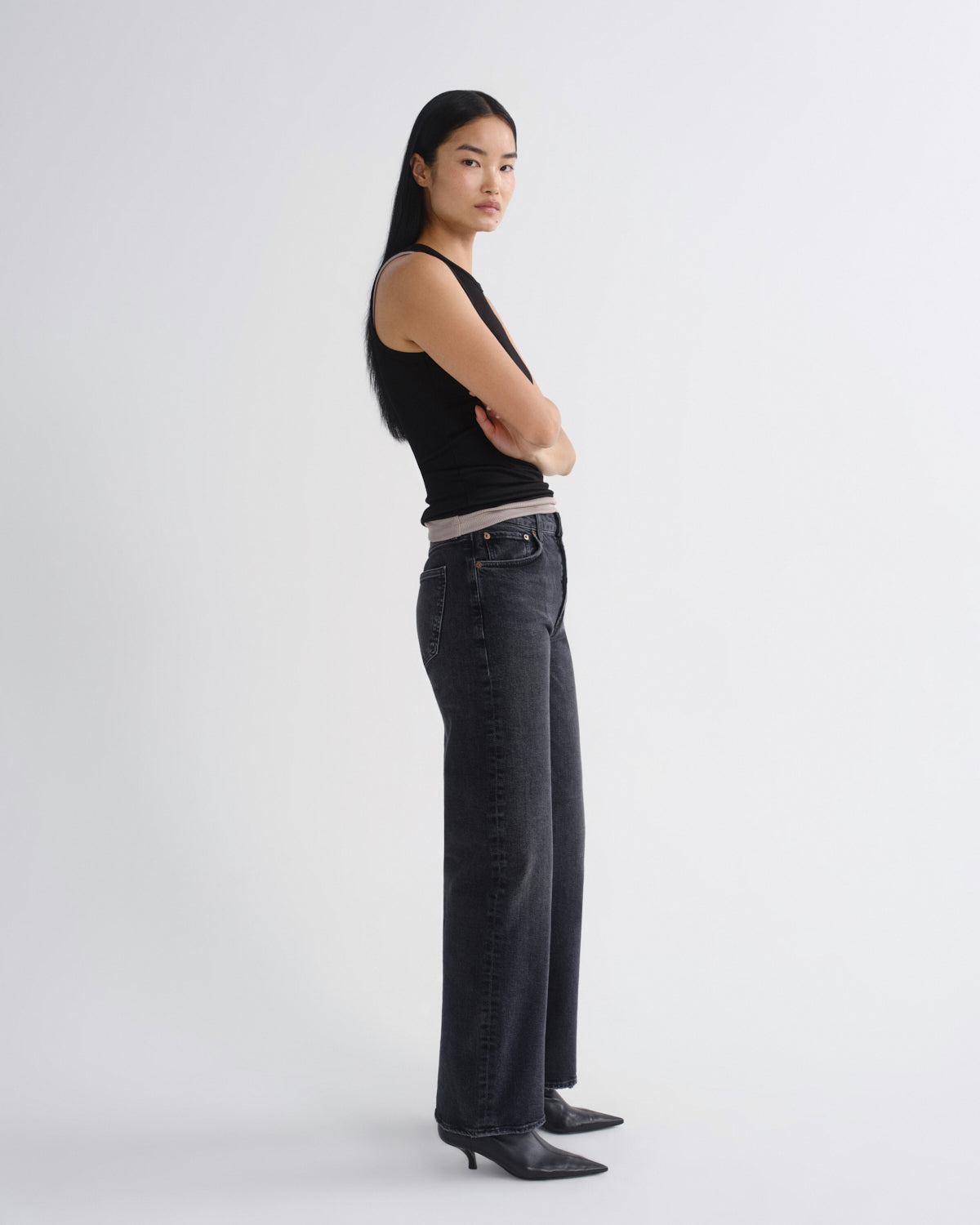 agolde-harper-straight-jean-damen-jeans-radius-schwarz-stretch image 3