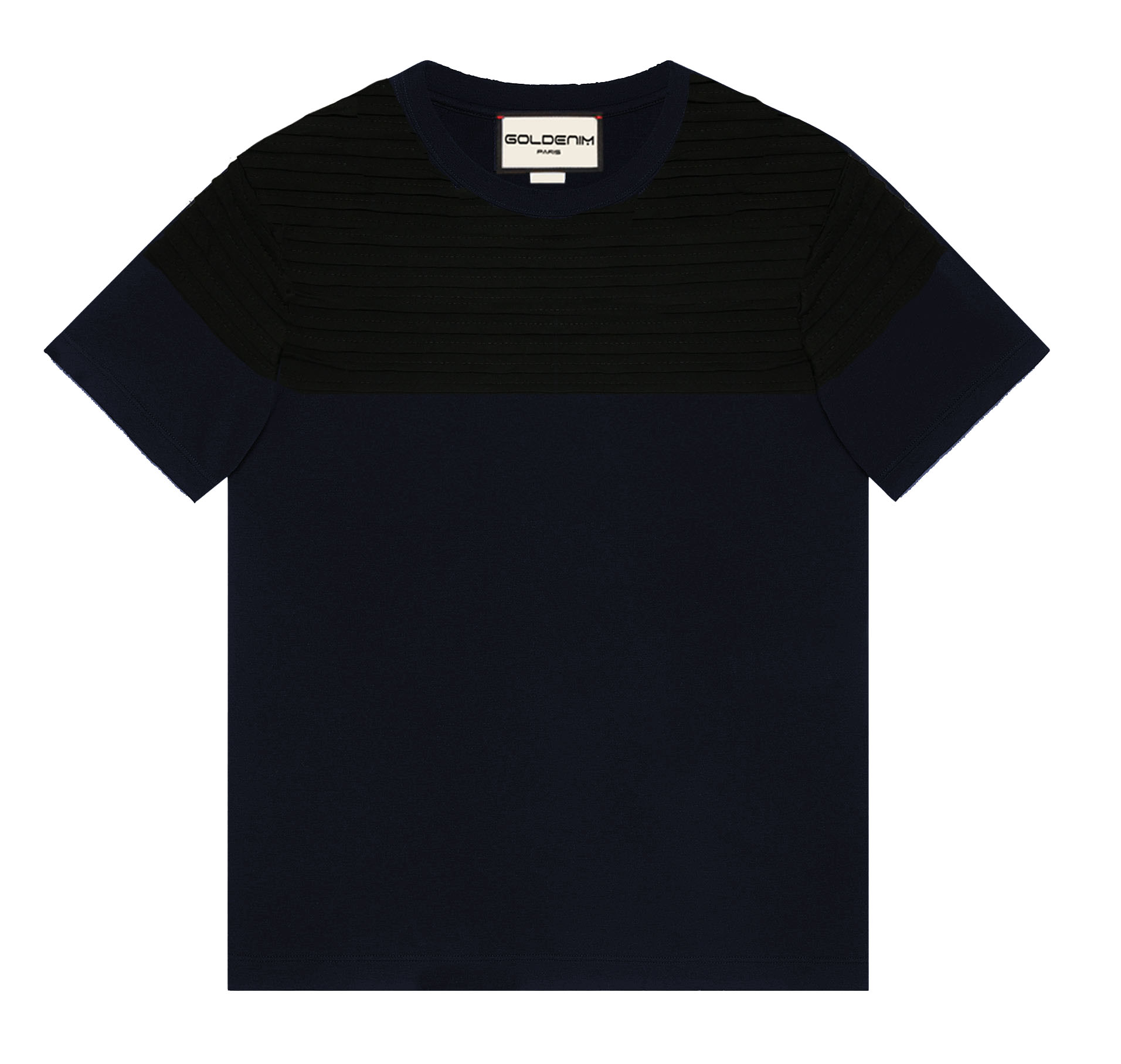 goldenim-paris-homme-t-shirt-1017-noir-shirt-schwarz image 1