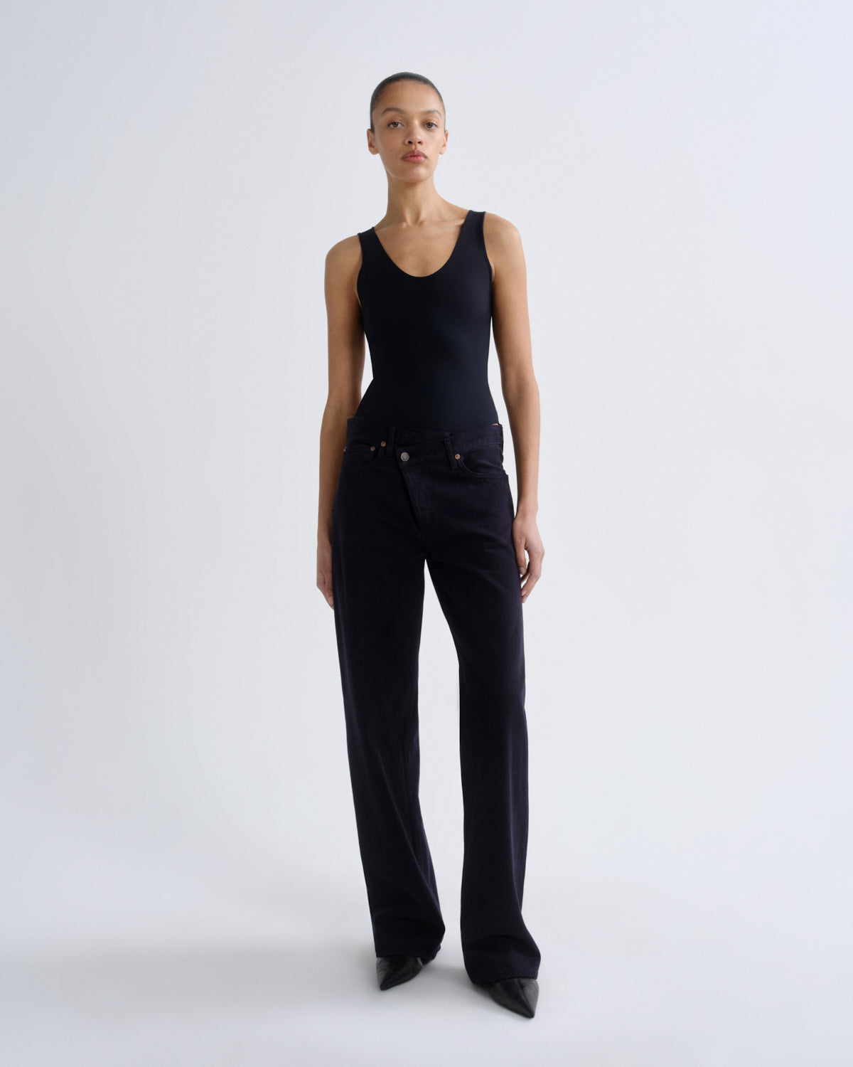 agolde-arc-criss-cross-jean-jeans-damen-obscura-navy image 1