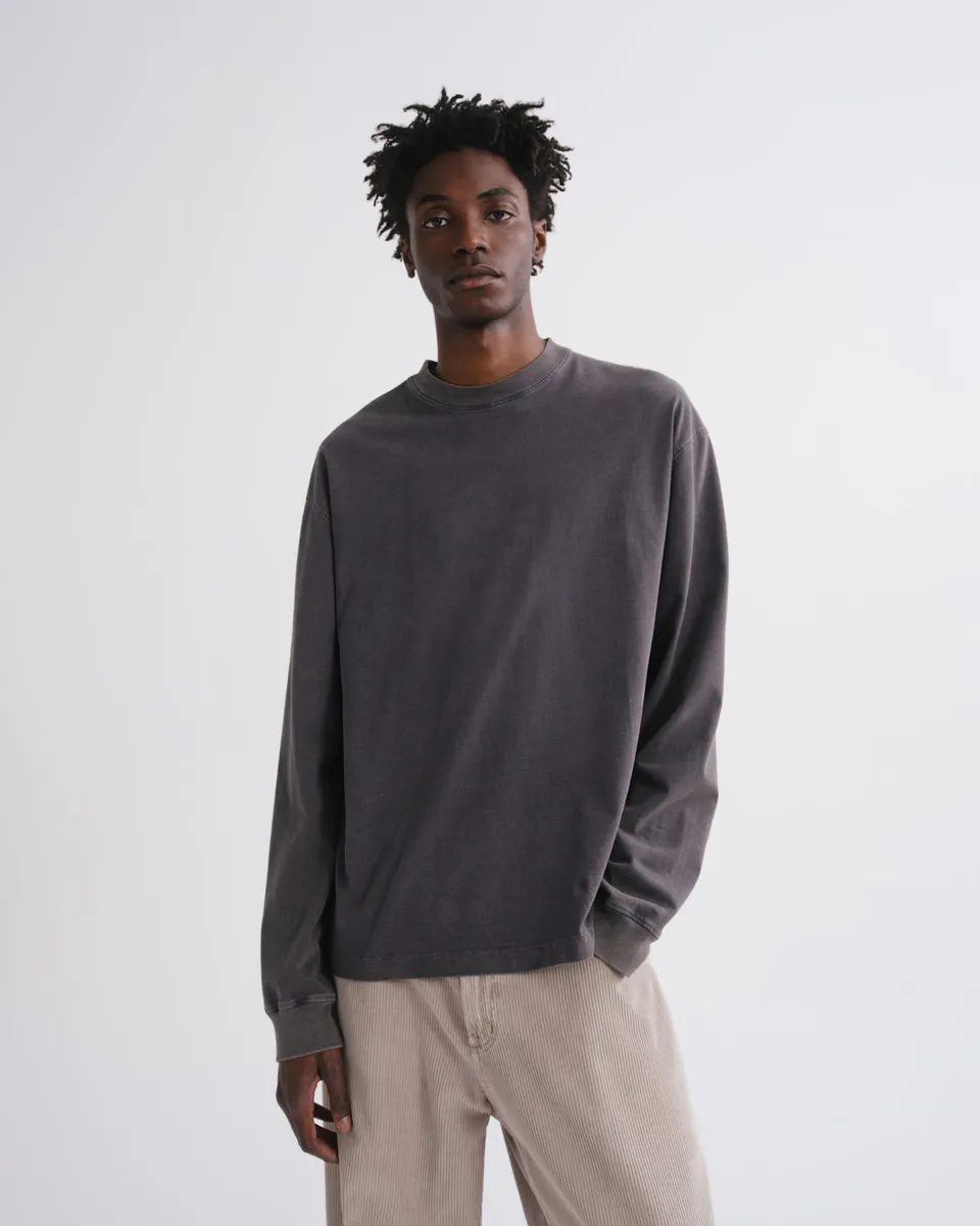 agolde-asha-long-sleeve-tee-washed-grey-grau-jersey image 1