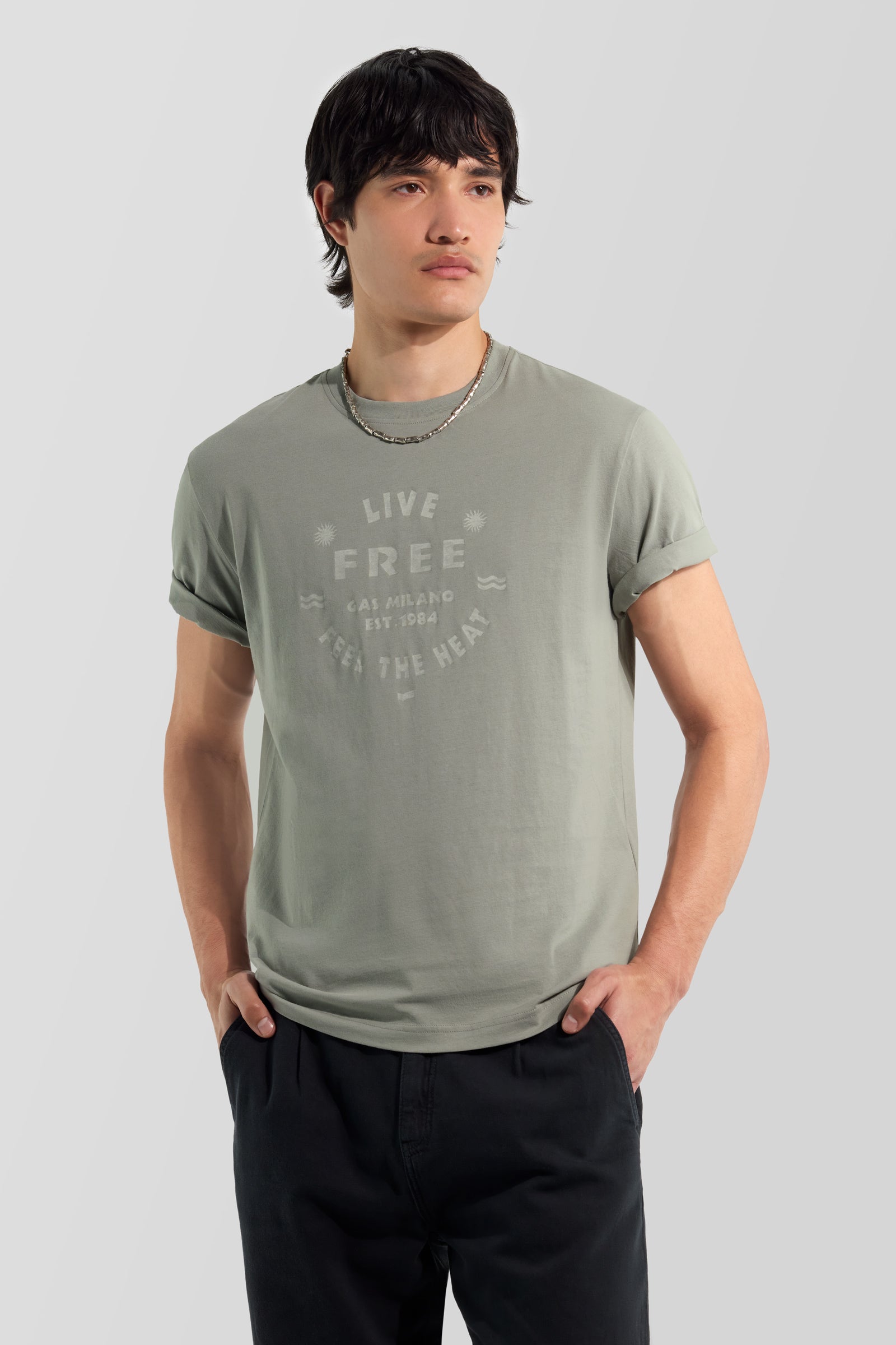 gas-dharis-live-3930-t-shirt-herren-baumwolle-print image 1