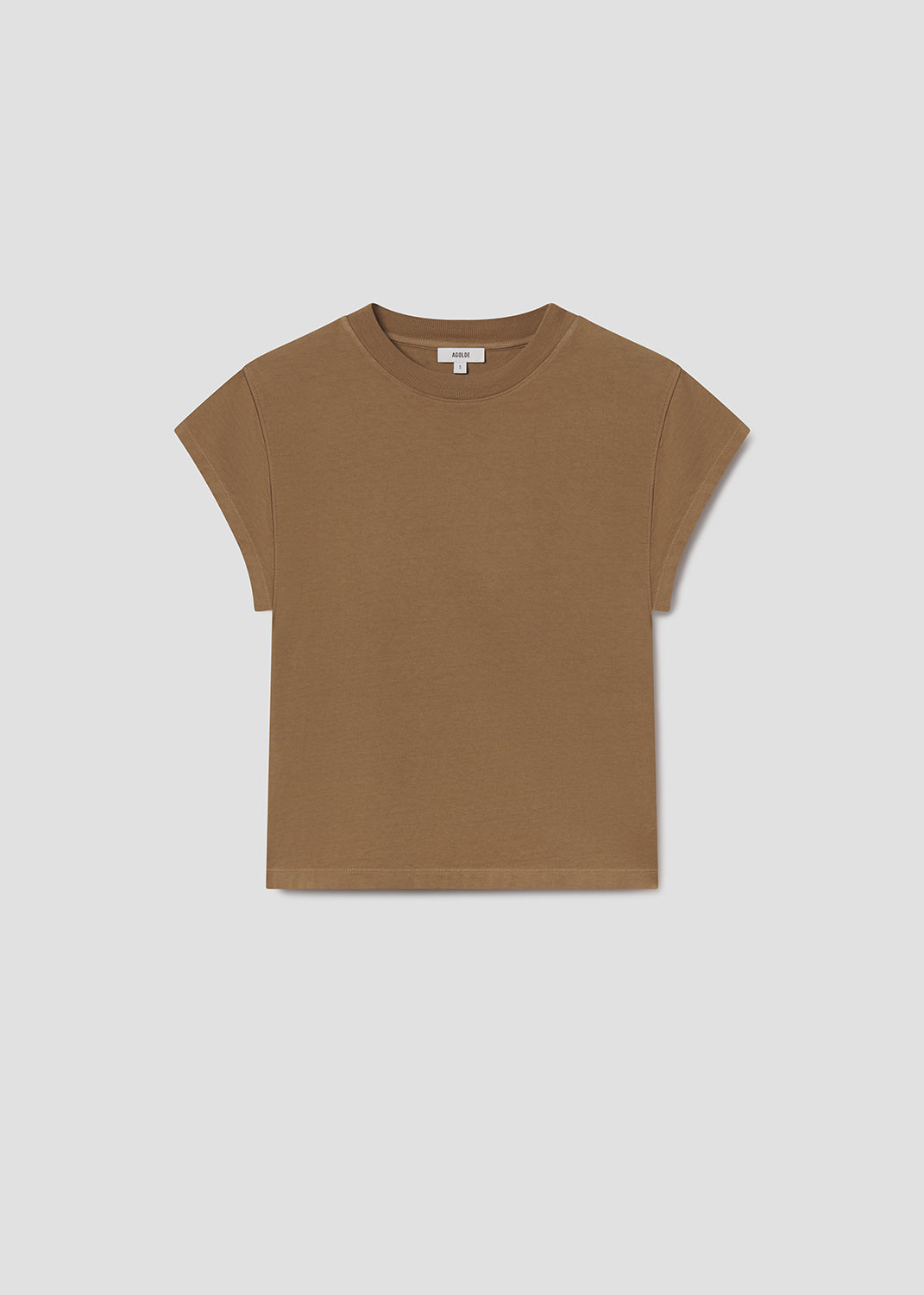 agolde-bryce-cap-sleeve-t-shirt-hamoa-beige image 6