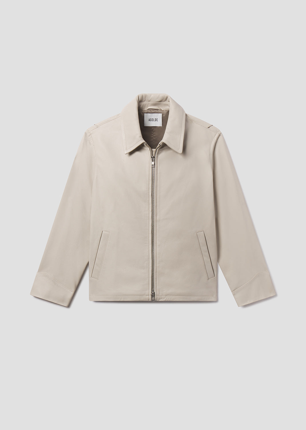 agolde-chadwick-jacket-bone-lederjacke-beige image 6