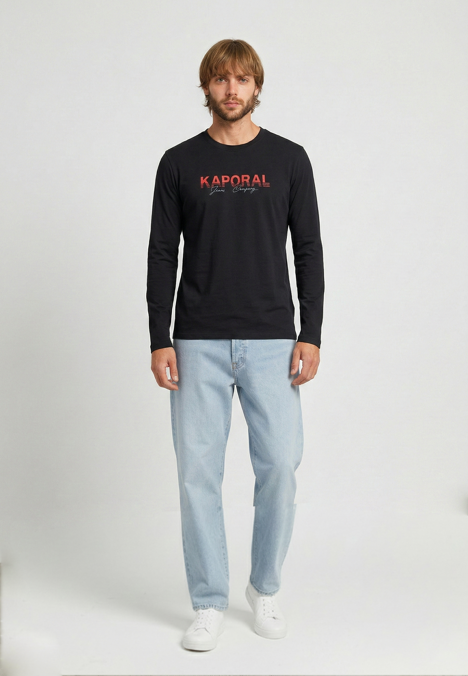 kaporal-tamao-langarmshirt-herren-schwarz-baumwolle image 2