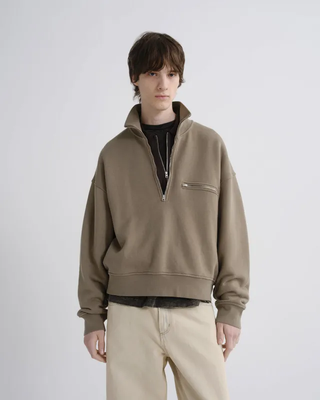 agolde-pavillion-trail-sweatshirt-herren-khaki image 1