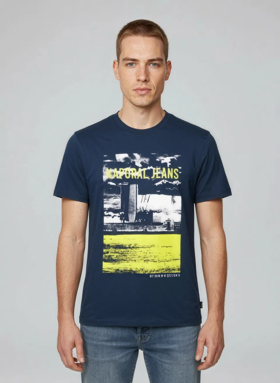 kaporal-dock-t-shirt-herren-marine-regular-baumwolle image 1