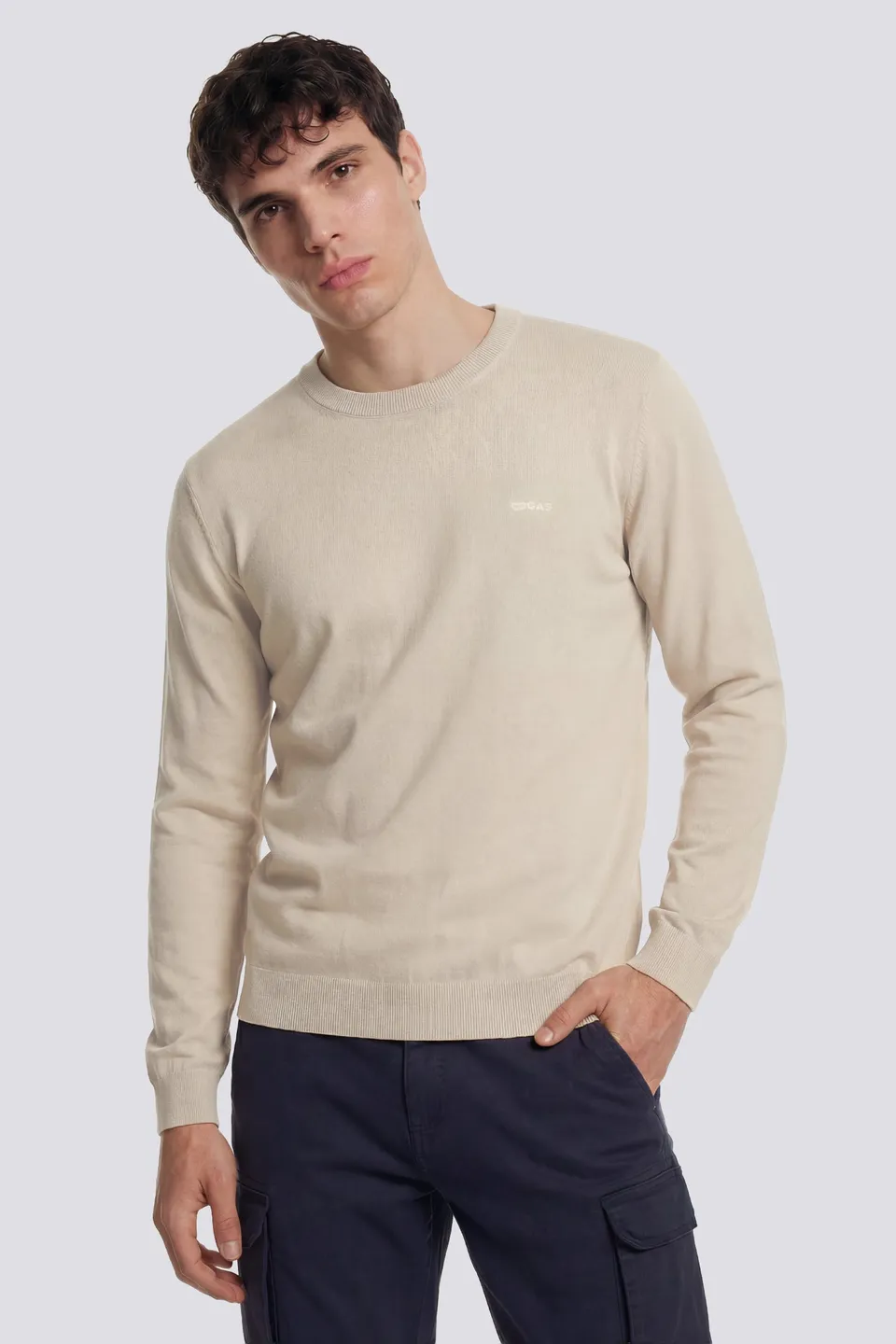gas-avier-round-back-3006-pullover-herren-baumwolle image 1