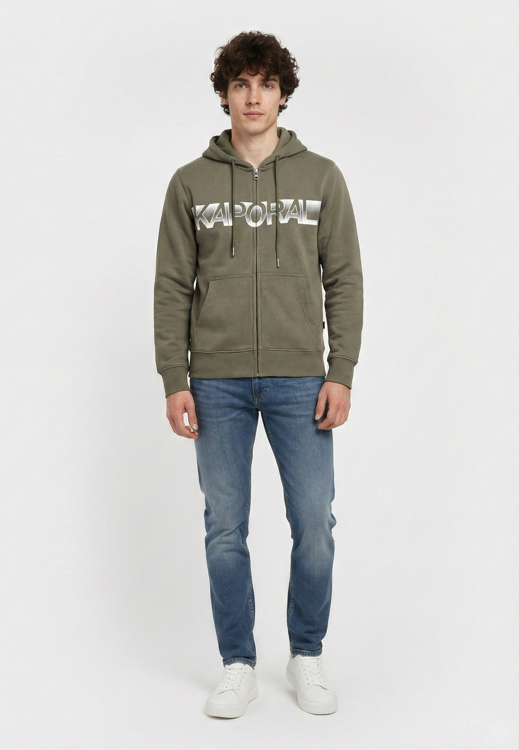 kaporal-barto-hoodie-herren-khaki-regular-mit-kapuze image 2