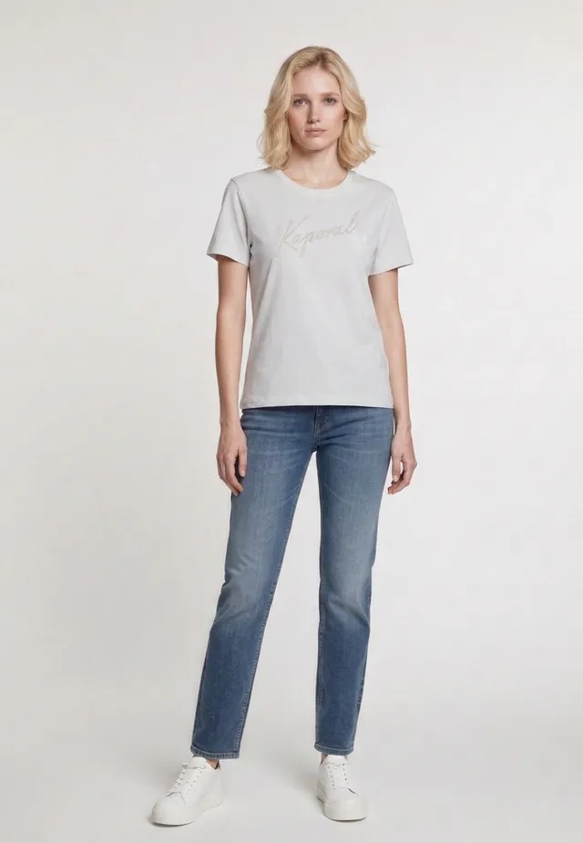 kaporal-krak-t-shirt-offwhite-stretch-slim-damen image 1