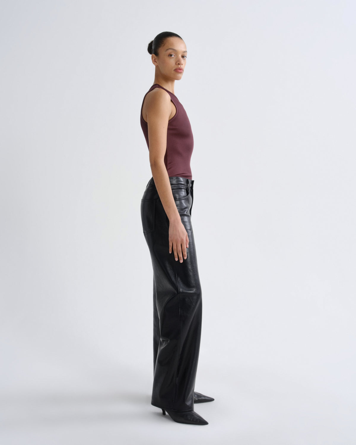 agolde-andre-racer-tank-damen-top-corinth-bordeaux image 3