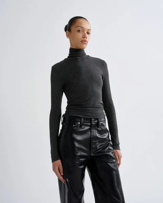 agolde-pascale-turtleneck-rollkragenpullover-charcoal image 1
