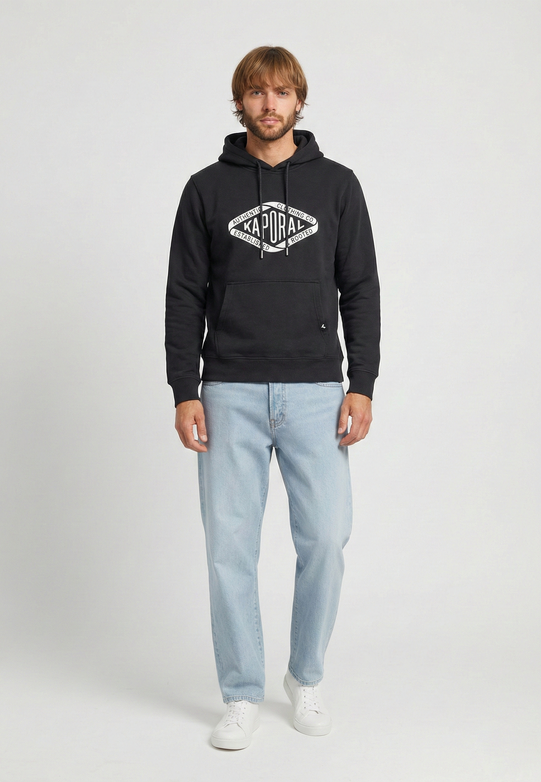 kaporal-benni-hoodie-schwarz-regular-herren-baumwolle image 2