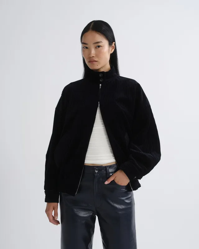 agolde-blair-jacket-cordjacke-obscura-dunkelblau image 1