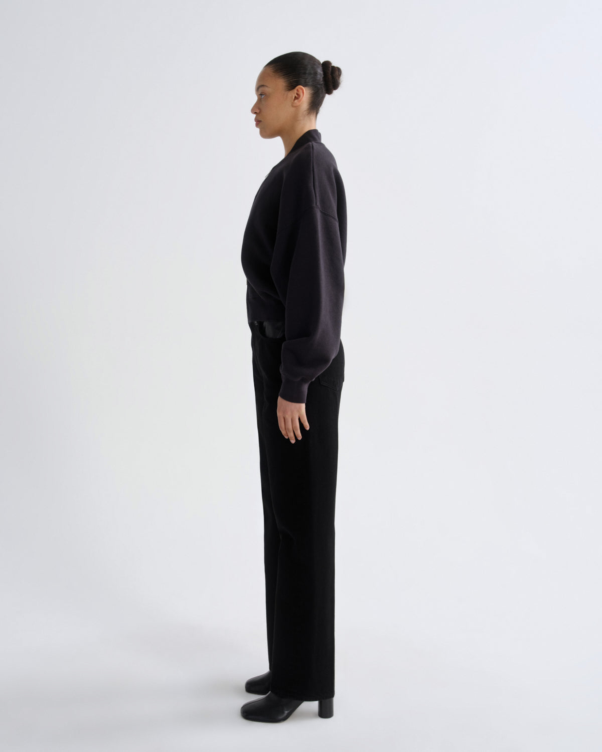 agolde-tess-sweatshirt-washed-black-pullover-oversize image 4