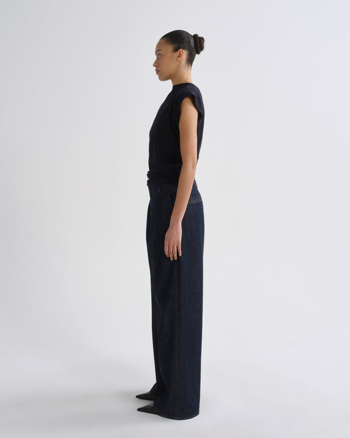 agolde-ritmo-trouser-hose-rinse-dunkelindigo image 4