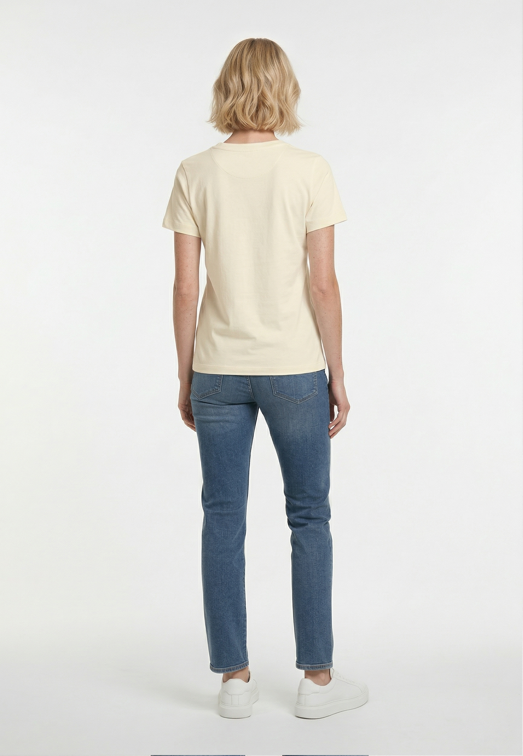kaporal-lia-t-shirt-creme-damen-slim-stretch image 3
