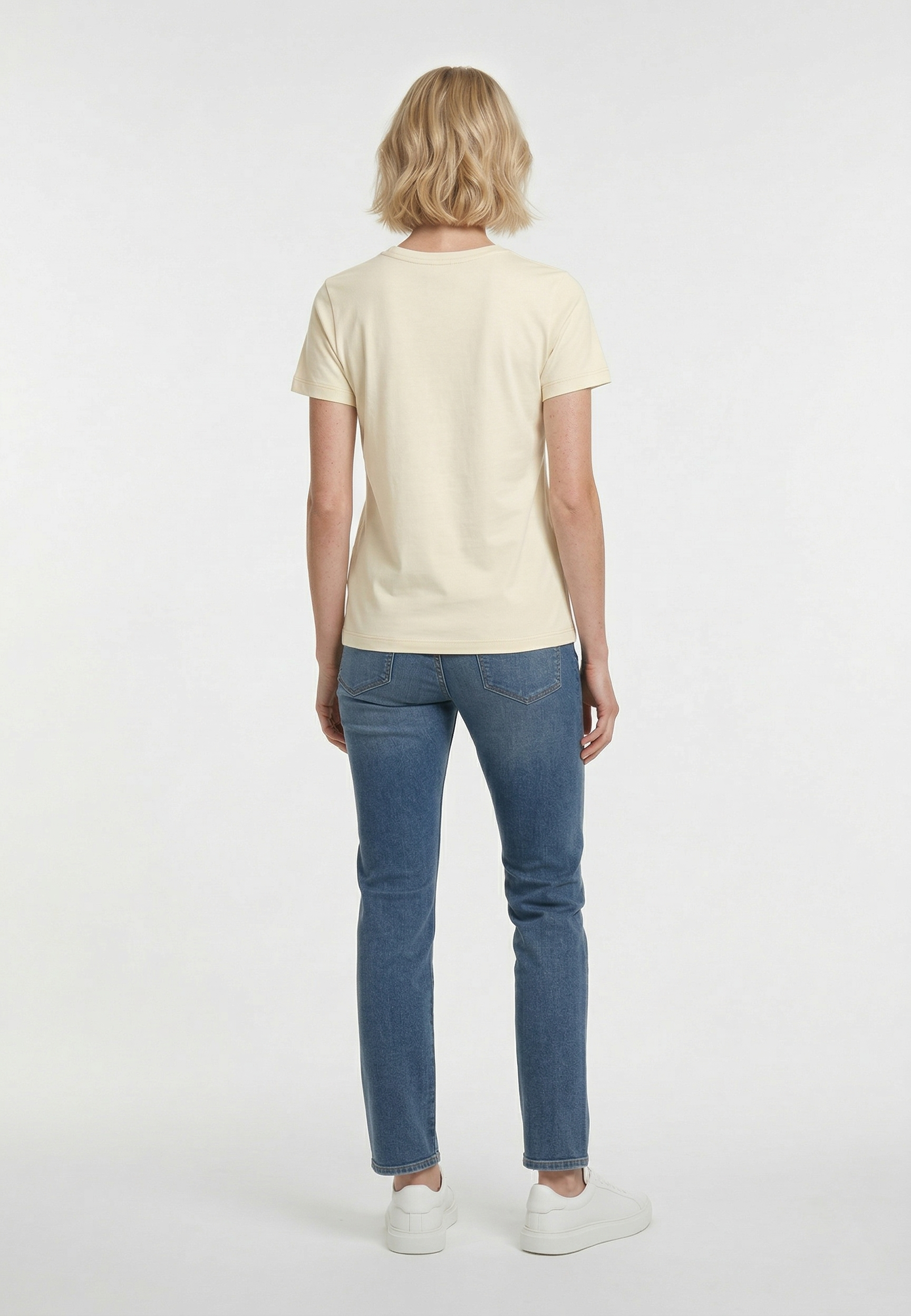 kaporal-selor-t-shirt-creme-slim-stretch-damen image 3