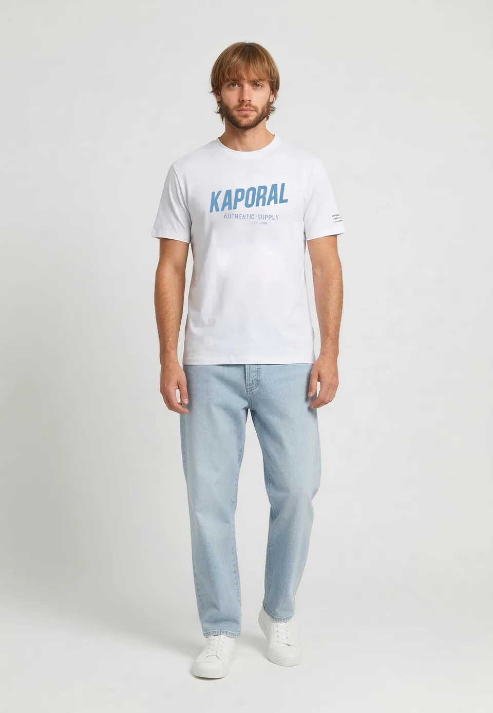 kaporal-ryzz-t-shirt-herren-wei-slim-stretch image 1