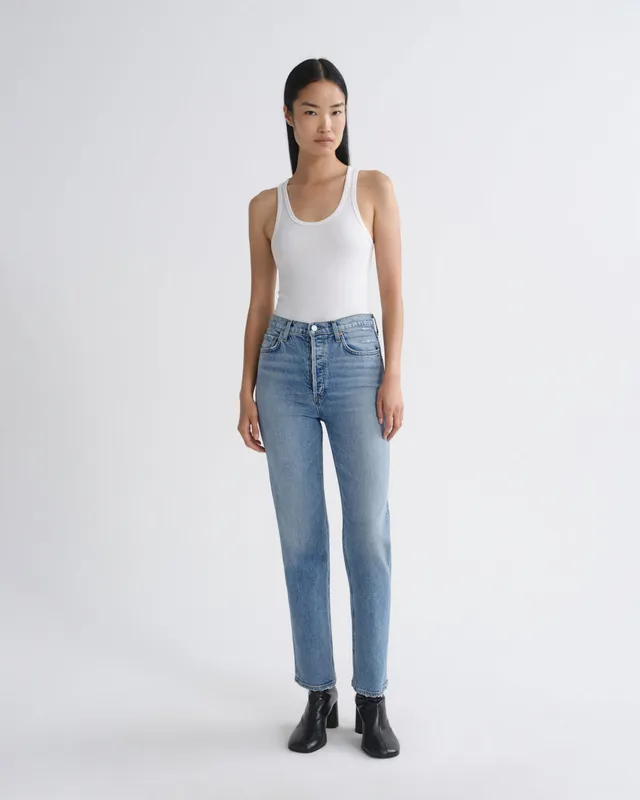agolde-90-s-pinch-waist-renew-jeans-damen-hellblau image 1