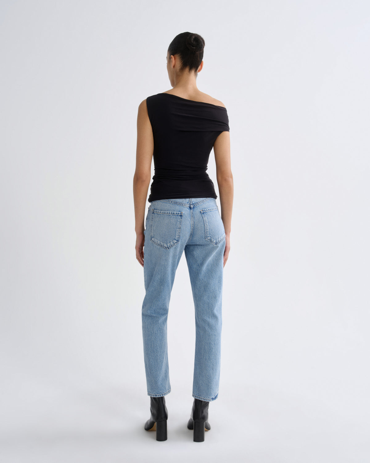 agolde-riley-crop-stream-jeans-blau-high-rise-straight image 2