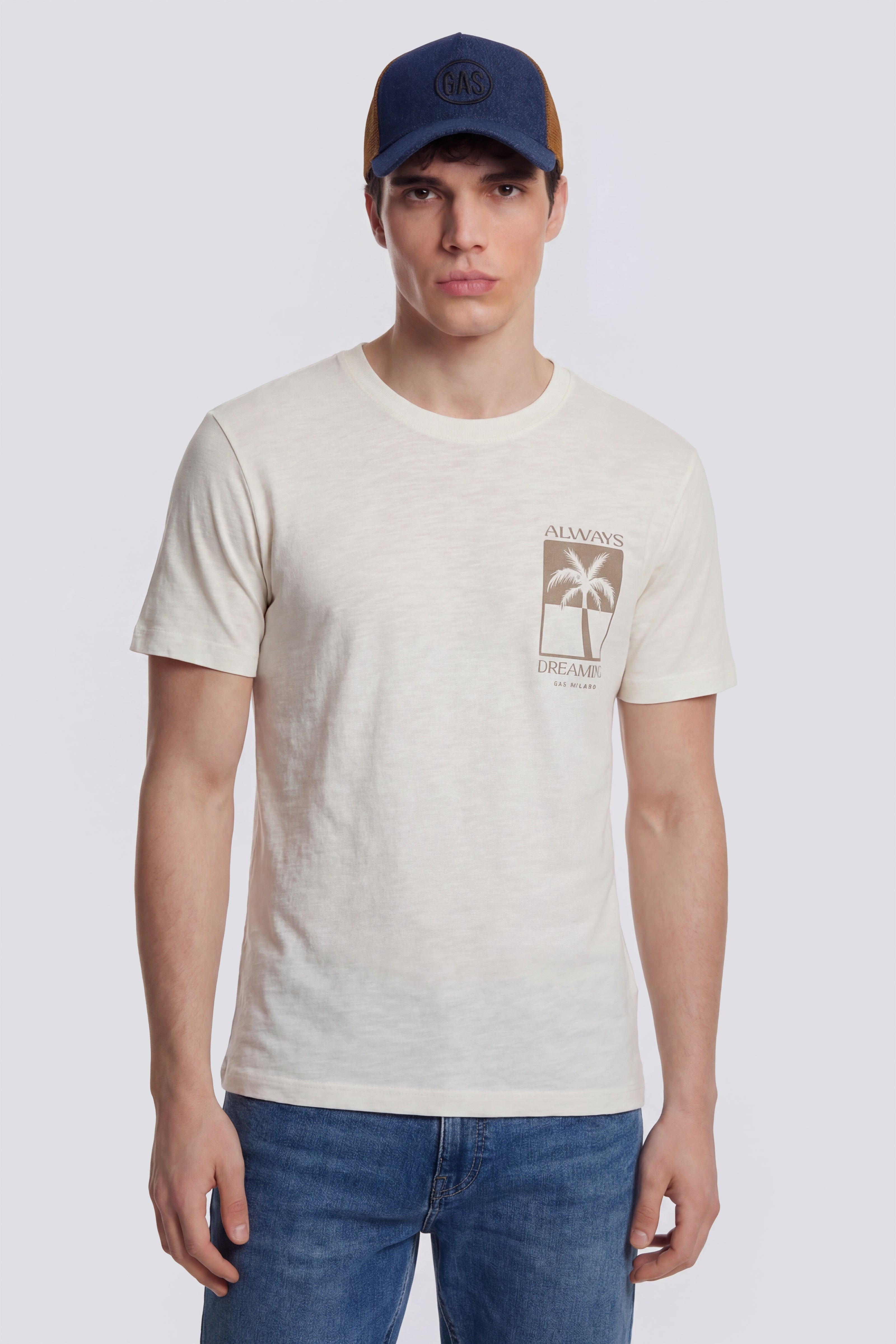 gas-dharis-dreaming-1583-t-shirt-herren-slub-jersey-print image 3