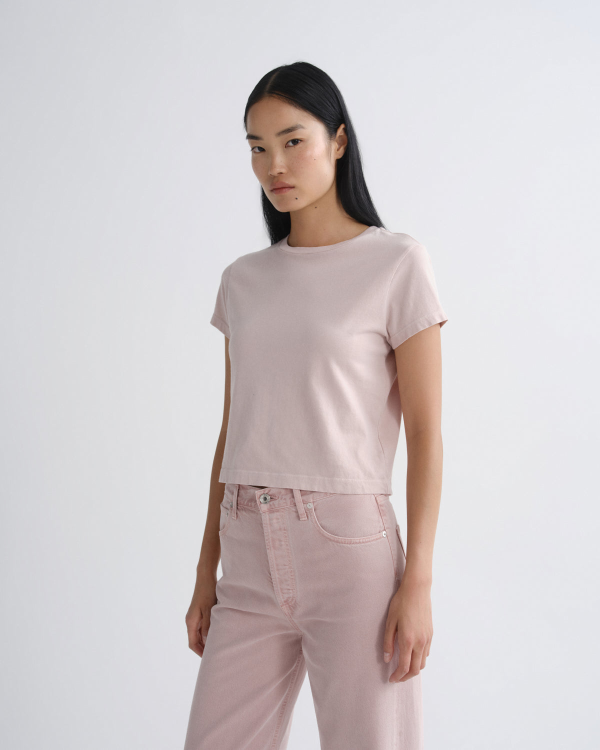 agolde-adine-shrunken-tee-damen-t-shirt-wallflower-bio-baumwolle image 1