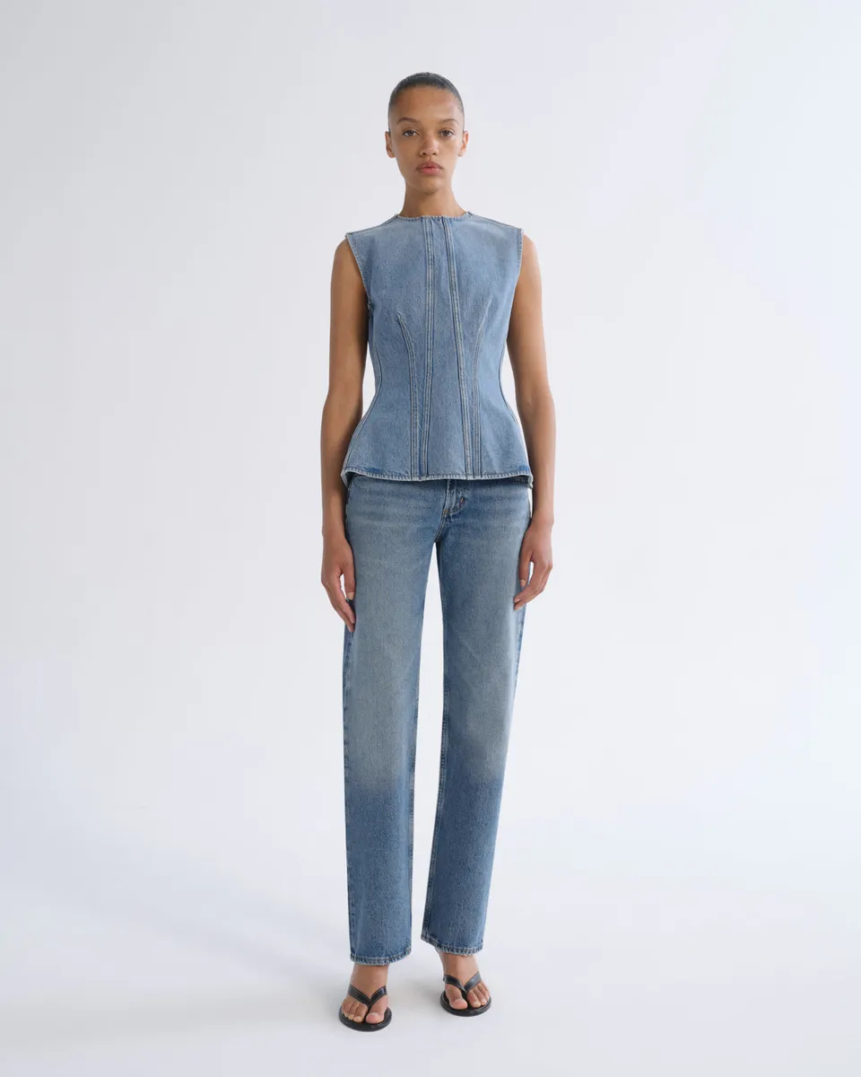 agolde-low-rise-slim-jeans-downtown-damen-indigo image 1