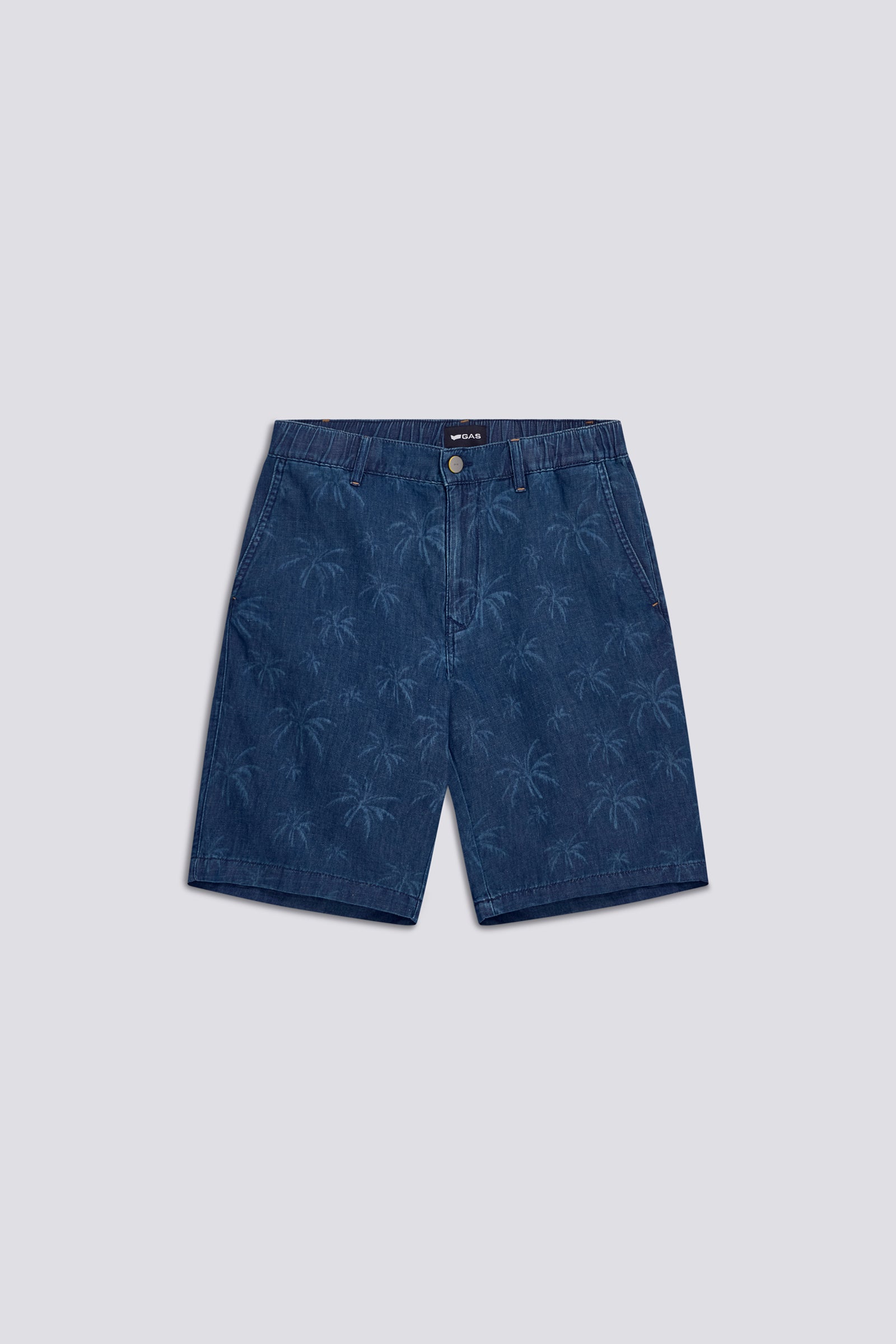 gas-duke-chino-shorts-herren-indigo-palmen-print image 3