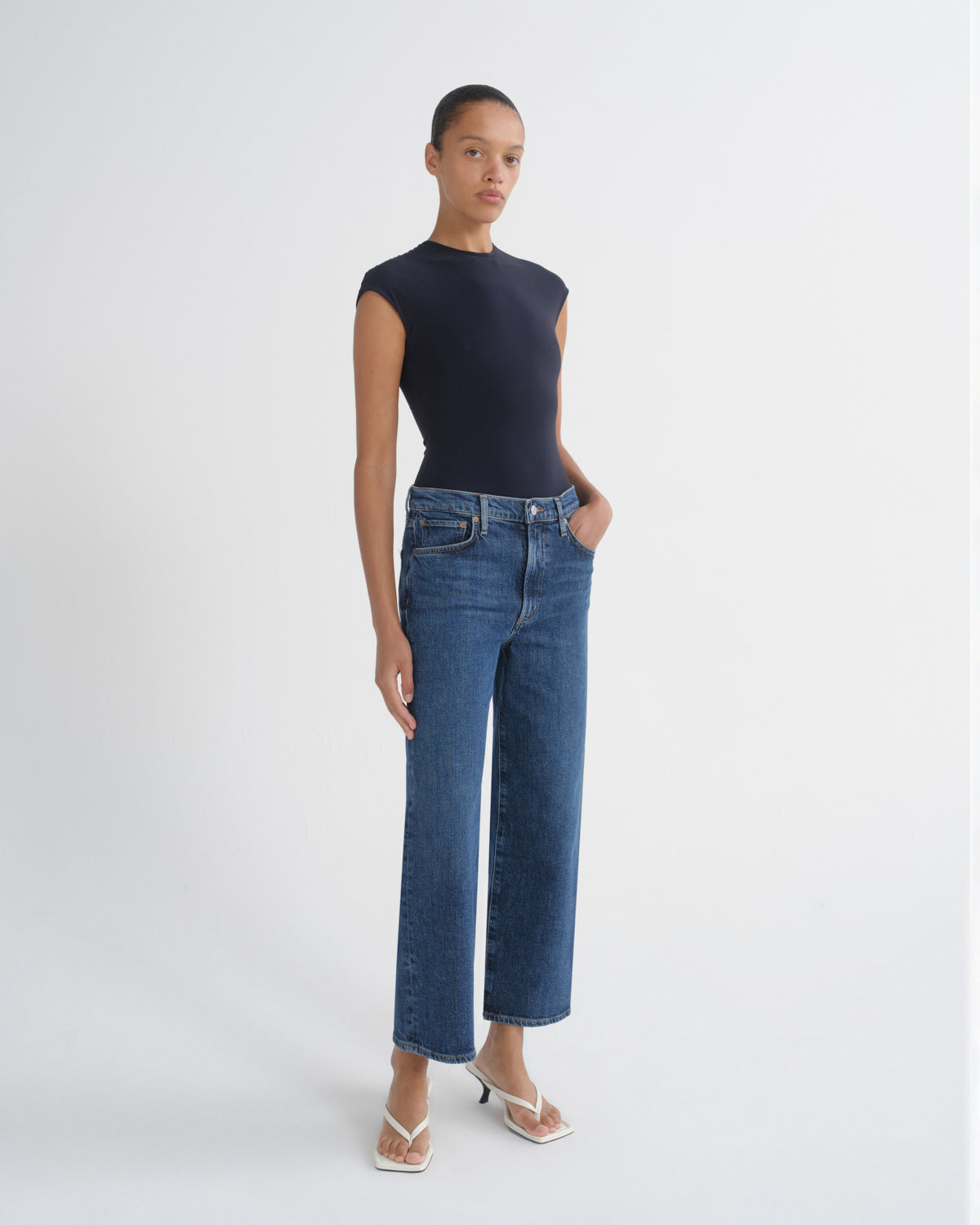 agolde-harper-crop-comfort-stretch-jeans-echo-dunkelblau image 3