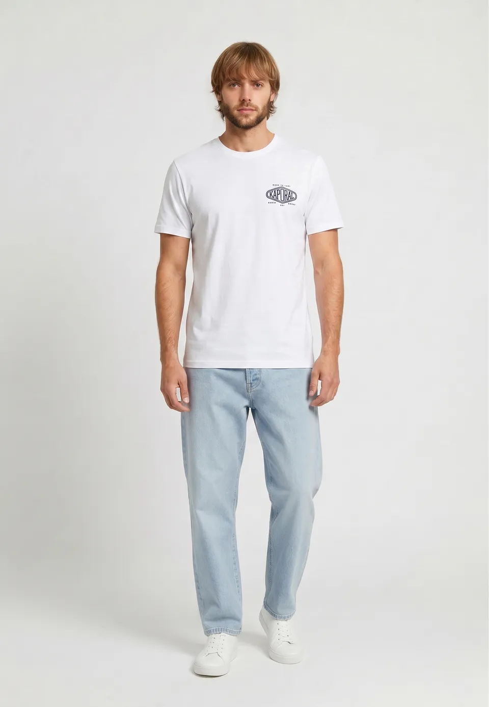 kaporal-vadi-t-shirt-weiss-regular-100-baumwolle-herren image 1