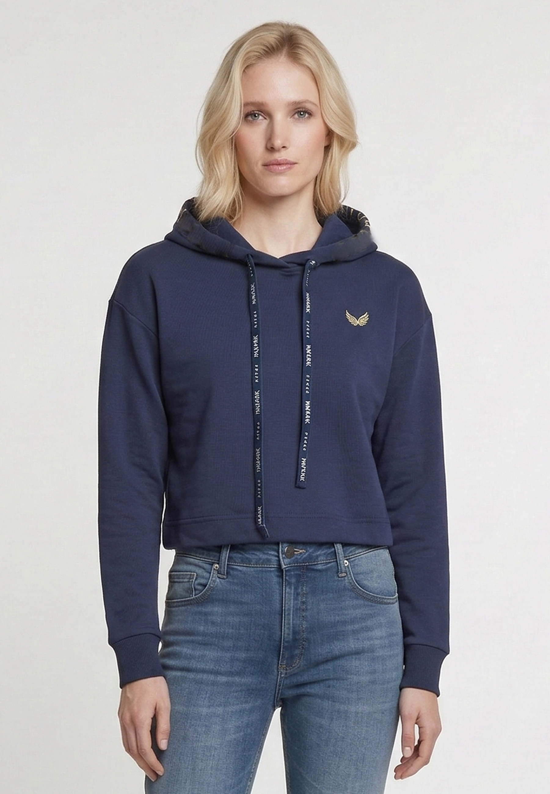 kaporal-loicia-hoodie-damen-marine-regular-baumwolle image 2