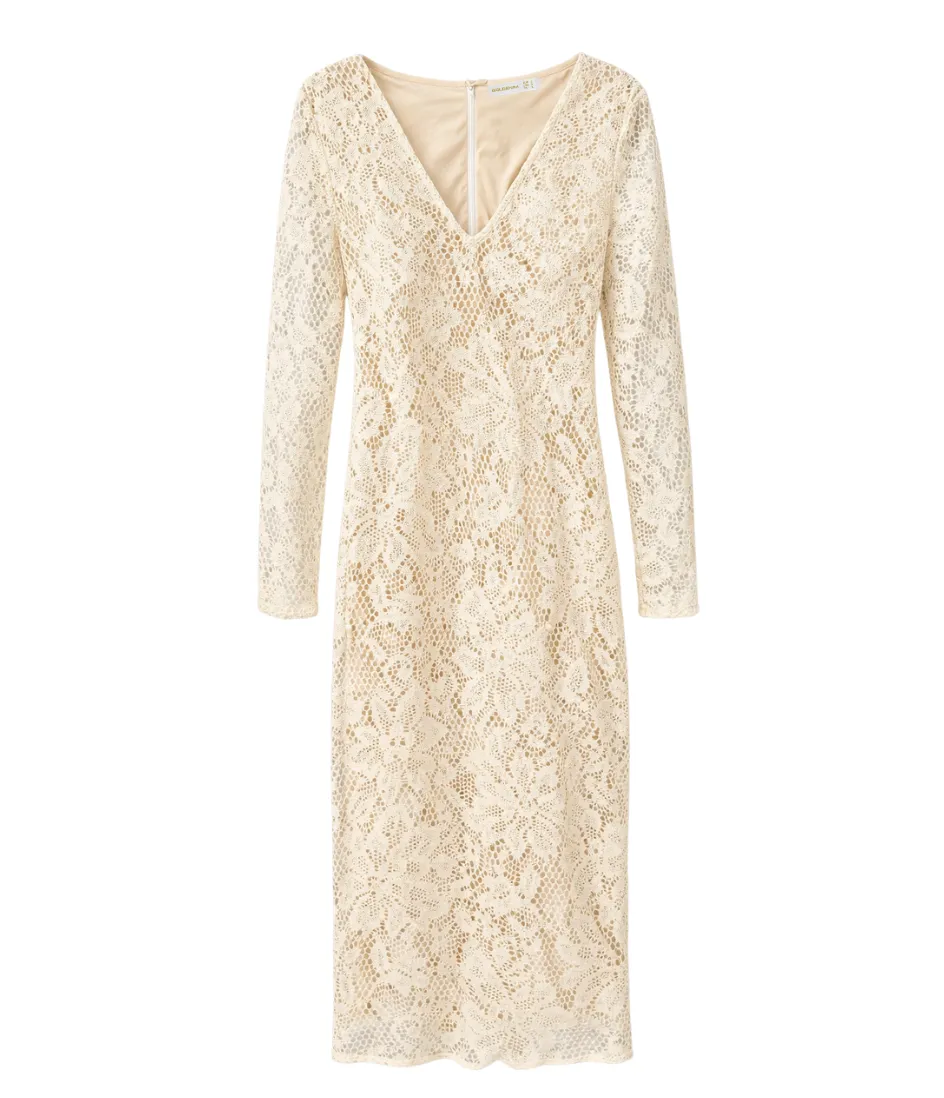 goldenim-paris-femme-robe-v-dent-kleid-spitze-v-ausschnitt image 1