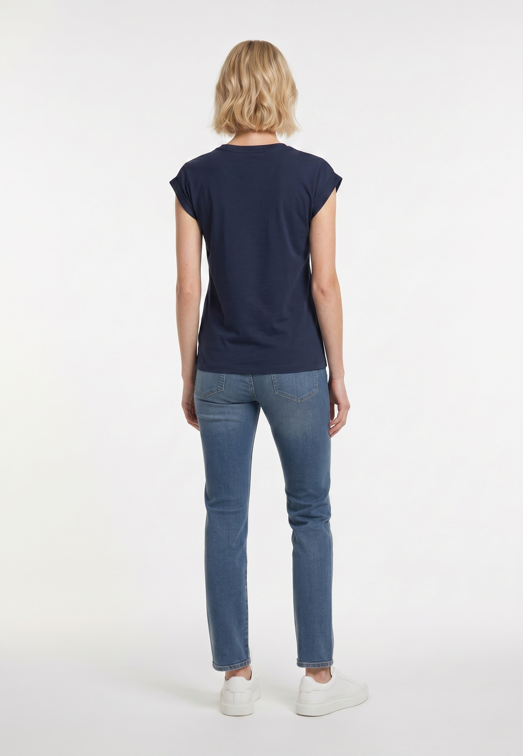 kaporal-kopy-t-shirt-damen-dunkelblau-baumwolle image 3