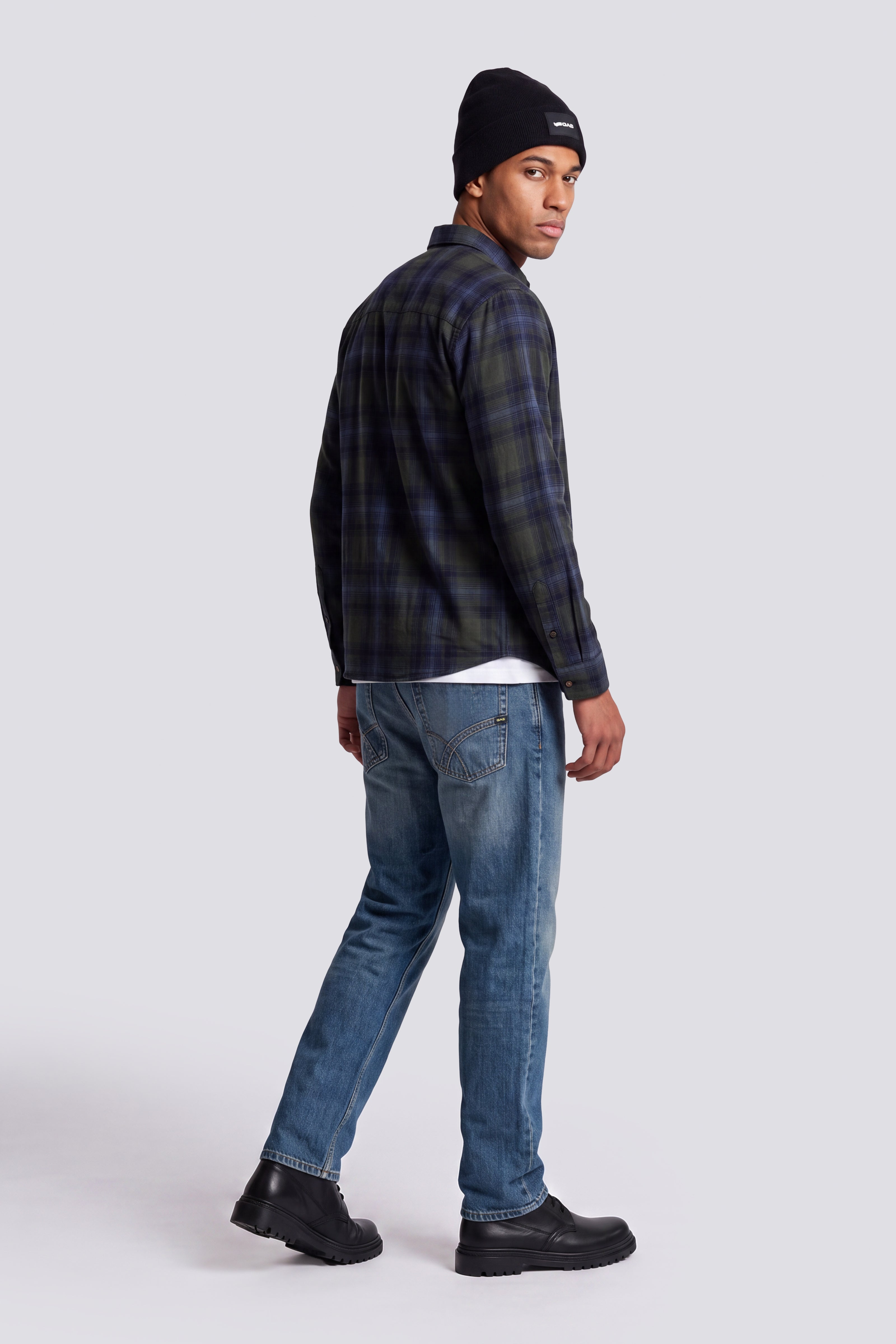 gas-tar-93md-tapered-jeans-herren-stretch-dunkel image 2