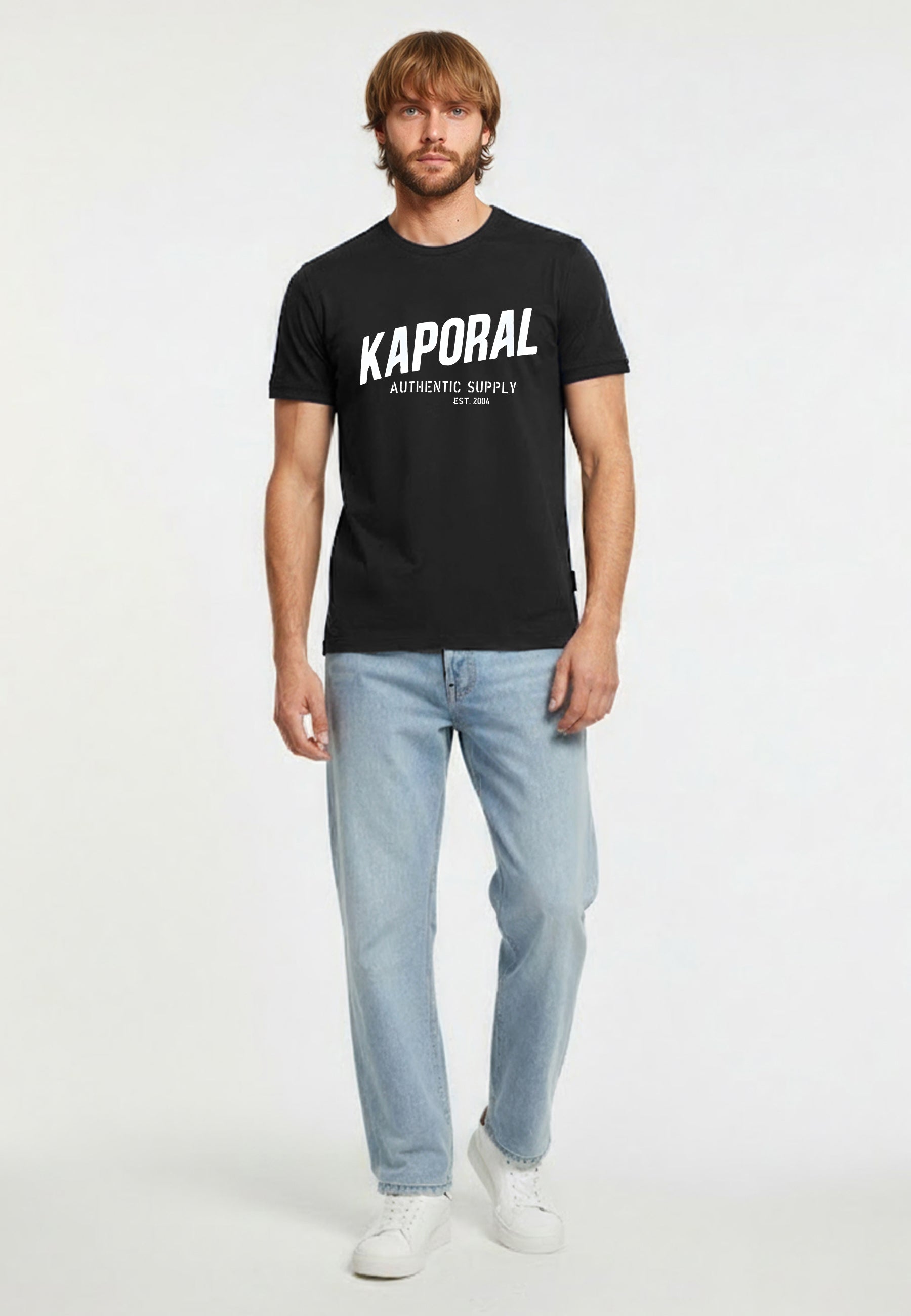kaporal-ryzz-t-shirt-herren-schwarz-slim-stretch image 2