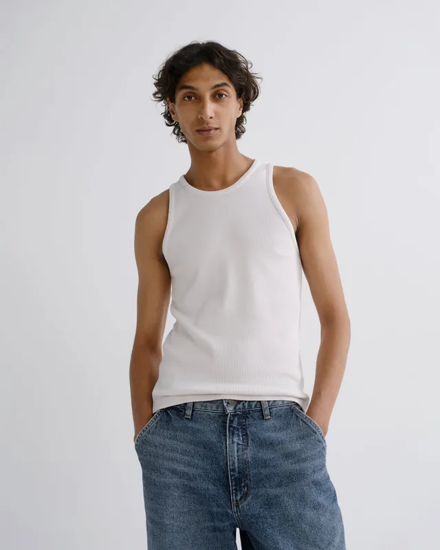 agolde-viggo-tank-top-powder-baumwoll-ripp image 1